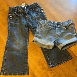 Kids Gap jeans and Oshkosh sorts
